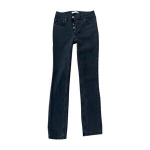 Anne Bing black high-rise skinny jeans size 24